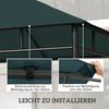 3 x 3 m Gazebo Canopy Replacement Cover, Garden Gazebo Roof Replacement, TOP COVER ONLY, Charcoal Green