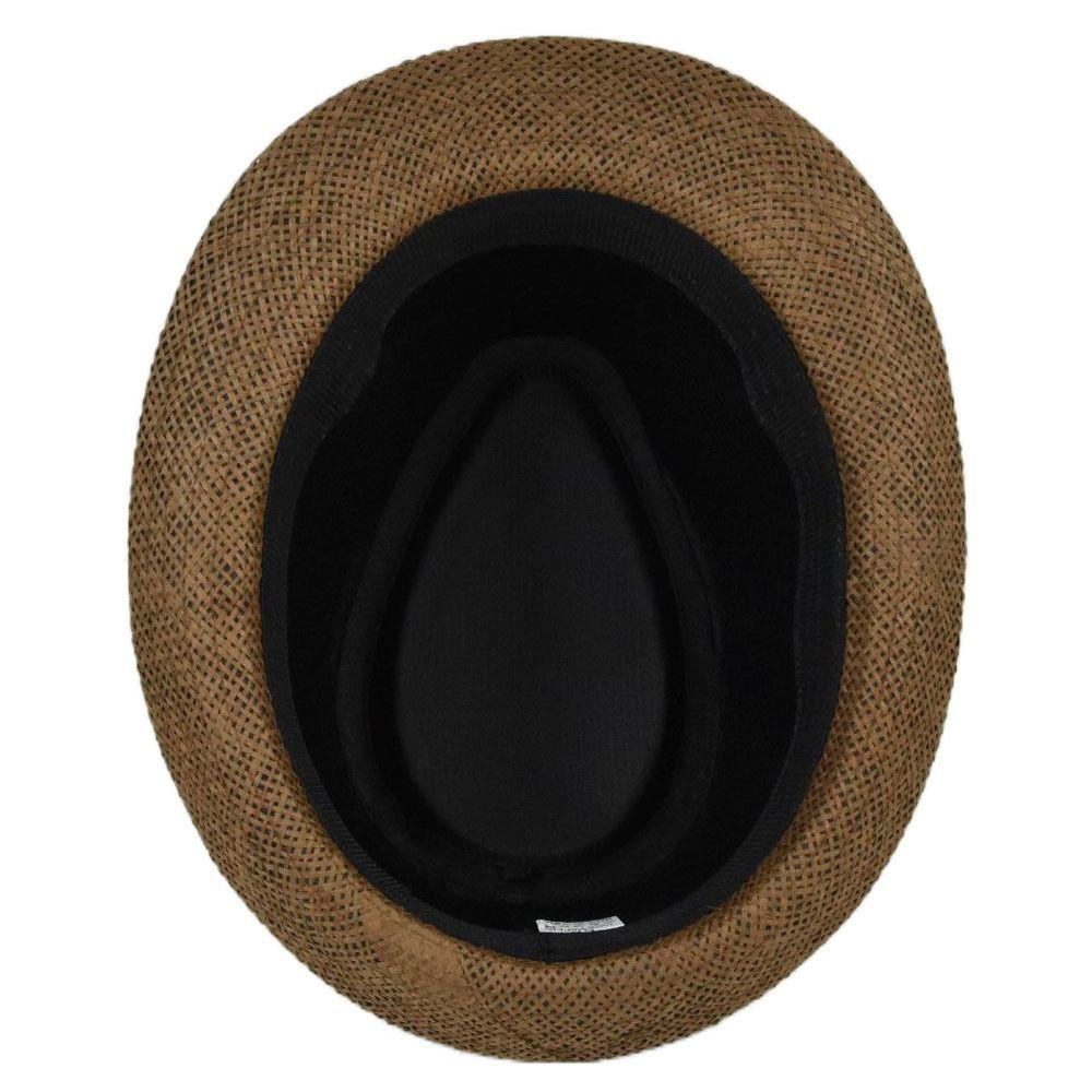 Breathable Summer Beach Wide Brim Sun Hat Jazz Hat Straw Panama Cap Cowboy Fedora Hat