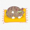 Fat Cat On A Mat Cat Iron On Heat Transfer Printing Vinyl Patches Sticker for Clothes DIY Appliques Washable Patches