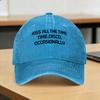 Summer Kiss All The Time Disco Occasionally Baseball Cap Sun Design Washed Hip Hop Hats Street Style Tennis Skate Baseball Caps