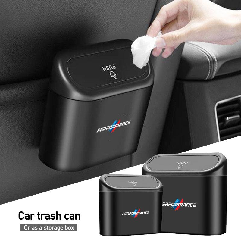 Car Trash Can Garbage Bin Storage Box Interior For BMW Performance E46 E90 E39 E84 G22 G32 F13 F36 G30 G20 F40 F25 F30 X3 X5 X4