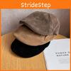 Simple Color Solid Suede Women Casual Beret For Autumn And Winter Use Daily