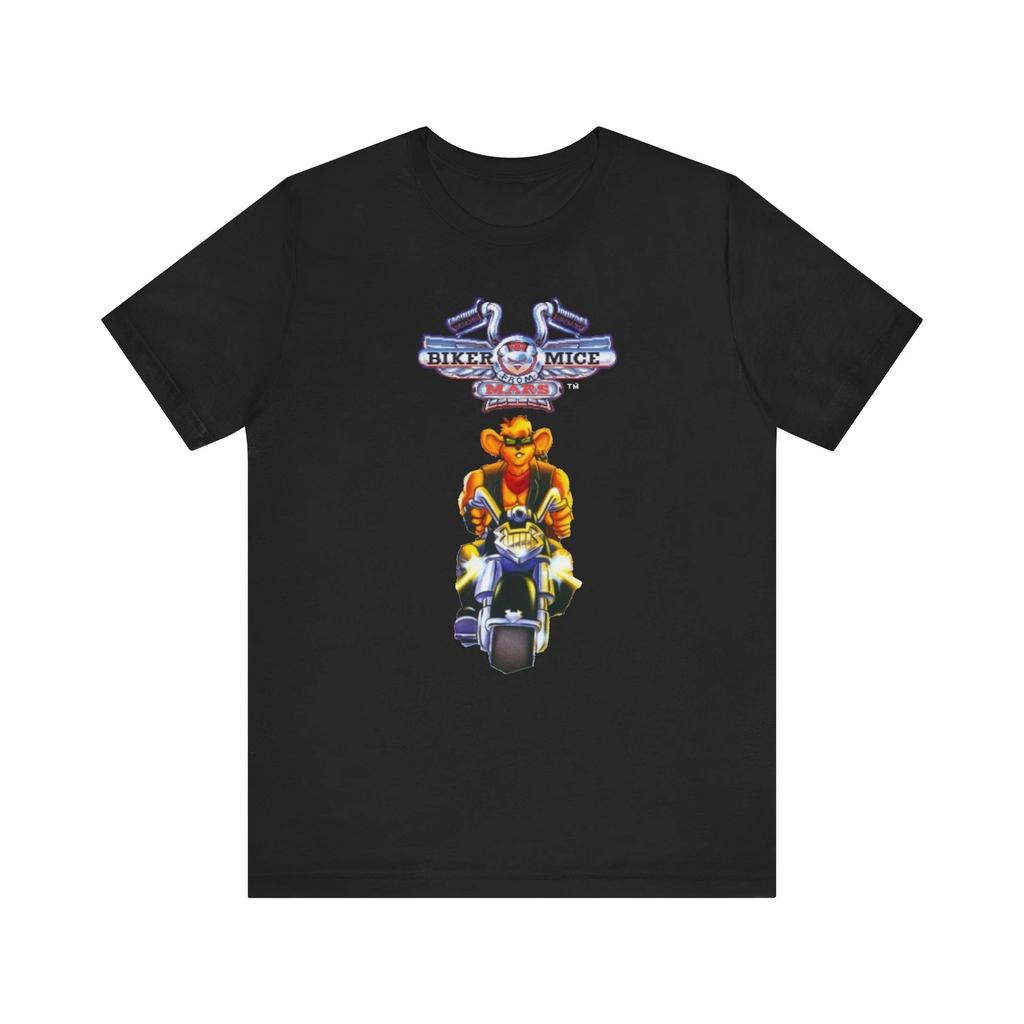 Biker Mice From Mars SNES Retro Style Cover Logo Unisex Jersey Short Sleeve Tee