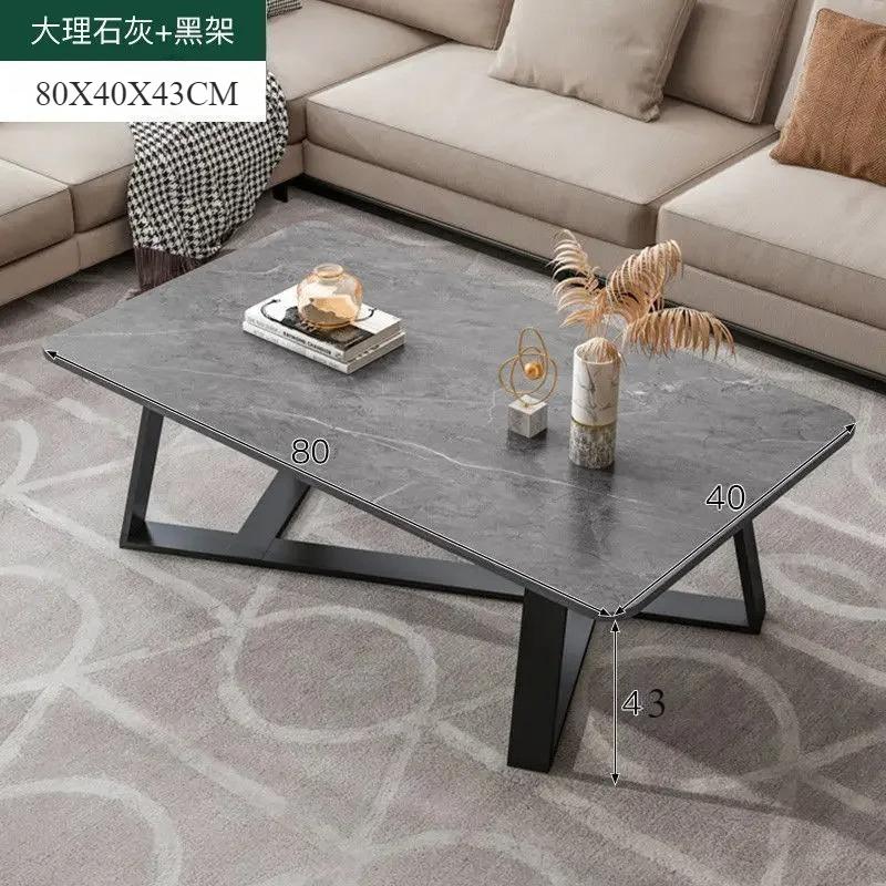 Гостиная Современные Кофейные Столики Маленькие Деревянные Металлические Узкие Обеденные Столы Набор Нордическая Роскошь Домашняя Мебель