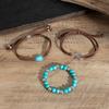 Ingemark 3Pcs/Set Vintage Resilient Beads Bracelet for Women Trend Creative Korean Velvet Adjustable Rope Chain 2026 New Jewelry