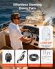 Hydraulic Steering Kit, 200 HP, Marine Boat Hydraulic Steering System, with 6.9 MPa/1000 psi Helm Pump, Two-Way Lock Cylinder, and 7.92m High-Strength