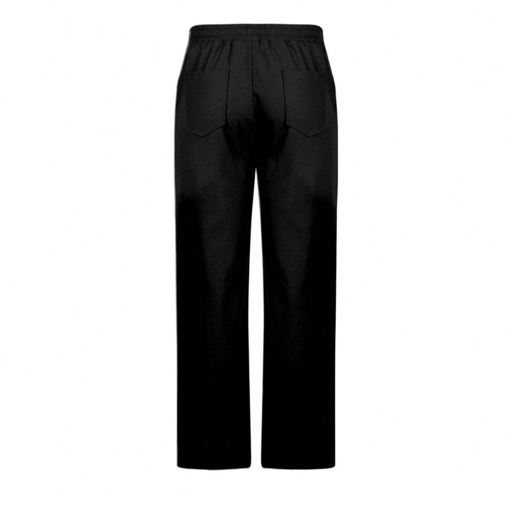 Повседневные брюки из хлопка и льна, мужские летние облегающие спортивные брюки с эластичным поясом и шнурком