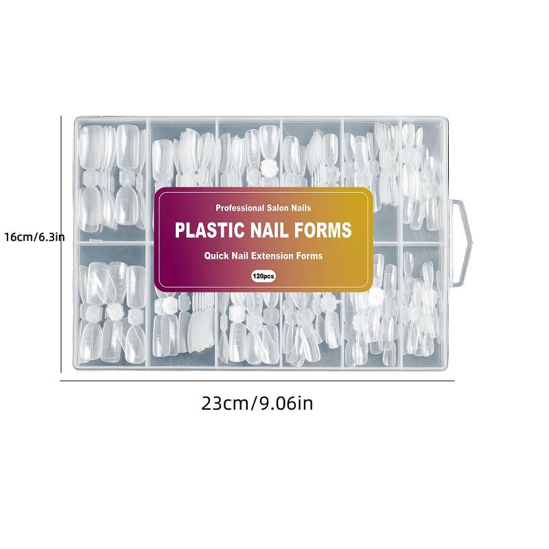 Набор двухсторонних двойных форм 240 шт. для полигеля для ногтей миндалевидной формы, формы для акриловых ногтей в форме гроба, набор форм для наращивания ногтей для DIY маникюра
