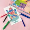 35Pcs/Set Kids Squeegee Art Craft Kit Rainbow Scratch Paper Art Kit Educational DIY Children Dot Scratch Painting Toy Toddlers Boys Girls Party
