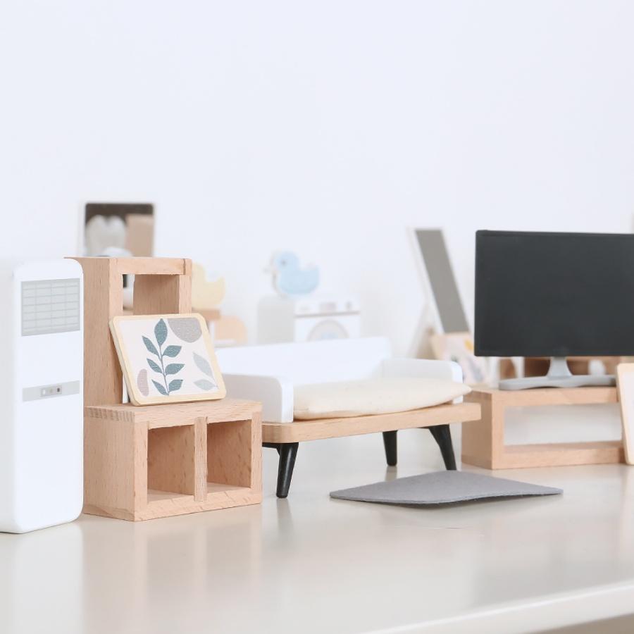 Вилла в скандинавском стиле, кукольный домик, детская игра, миниатюрная имитационная мебель, спальня, кухня, деревянные игрушки, для мальчиков и девочек