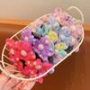 Mesh Flower Hair Net Rainbow Ballet Bun Snood Fashion Children Bun Net  Party