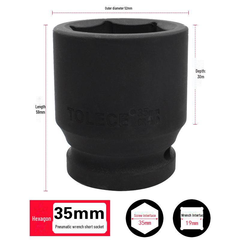 Пневматический шестигранный торцевой ключ Tolis Heavy-Duty Series 3/4 для шин 17-41 мм