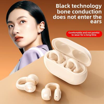 Новые беспроводные спортивные наушники Bluetooth с костной проводимостью и ушными клипсами