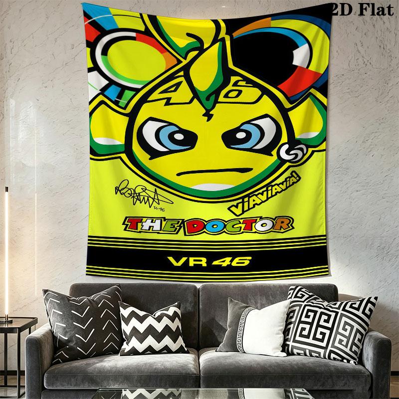 Rossi Code Wall Tapestry Aesthetic Wall Hanging Printed Fabric Blanket Decorative Tapestries for Bedroom Living Room Home Decor