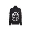 Adidas Originals X Mr.A Collaboration Graffiti Print Half-Zip Sweatshirt Men Sweatshirt Black IA6396