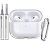 Для Airpods Pro 3 Чехол для наушников с надежной фиксацией, противоударный, жесткий корпус, полностью защитный чехол с чистящим стилусом для AirPods Pro 3