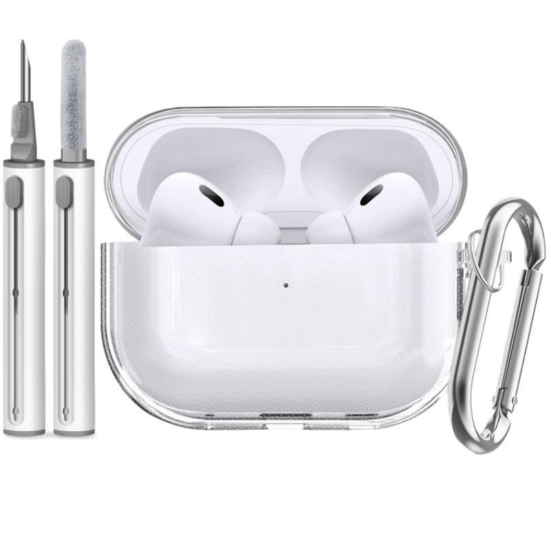 Для Airpods Pro 3 Чехол для наушников с надежной фиксацией, противоударный, жесткий корпус, полностью защитный чехол с чистящим стилусом для AirPods Pro 3