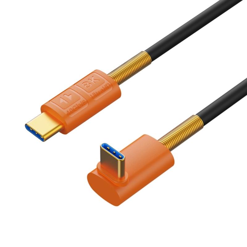 Кабель TypeC USB4 240 Вт, 40 Гбит/с, передача данных, удлинитель USB C, видеовыход 8K60 Гц, эффективный