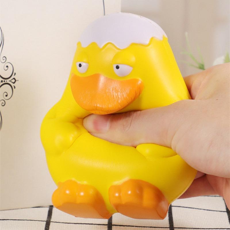 1шт желтая утка, сенсорные игрушки, игрушки для снятия стресса, игрушки для домашнего офиса, снятие тревоги, забавные подарки для взрослых и детей, ручные подарки для снятия стресса