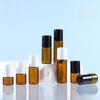 В наличии роллерные флаконы объемом 1 мл, 2 мл, 3 мл и дорожные флаконы для эфирных масел из коричневого стекла объемом 5 мл.