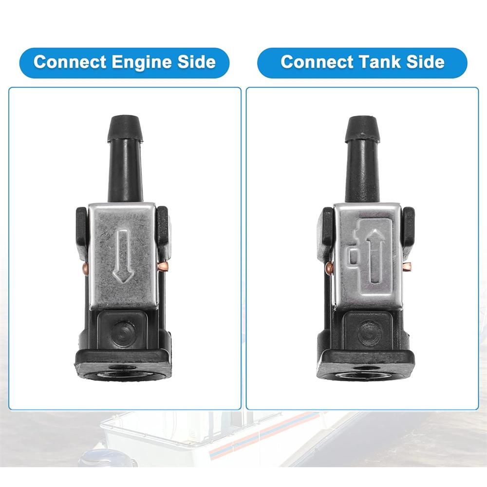 Комплект из 3 штук Топливный коннектор для шланга лодочного мотора Черный для подвесных моторов Yamaha