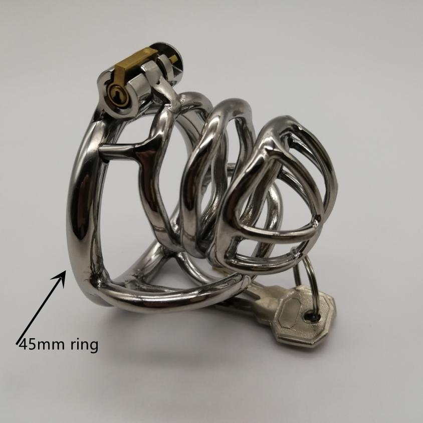 Предотвращение внебрачного секса, клетка для члена, устройство мужского целомудрия из нержавеющей стали, замок пениса, кольцо для члена, пояс верности, секс-игрушка, M128