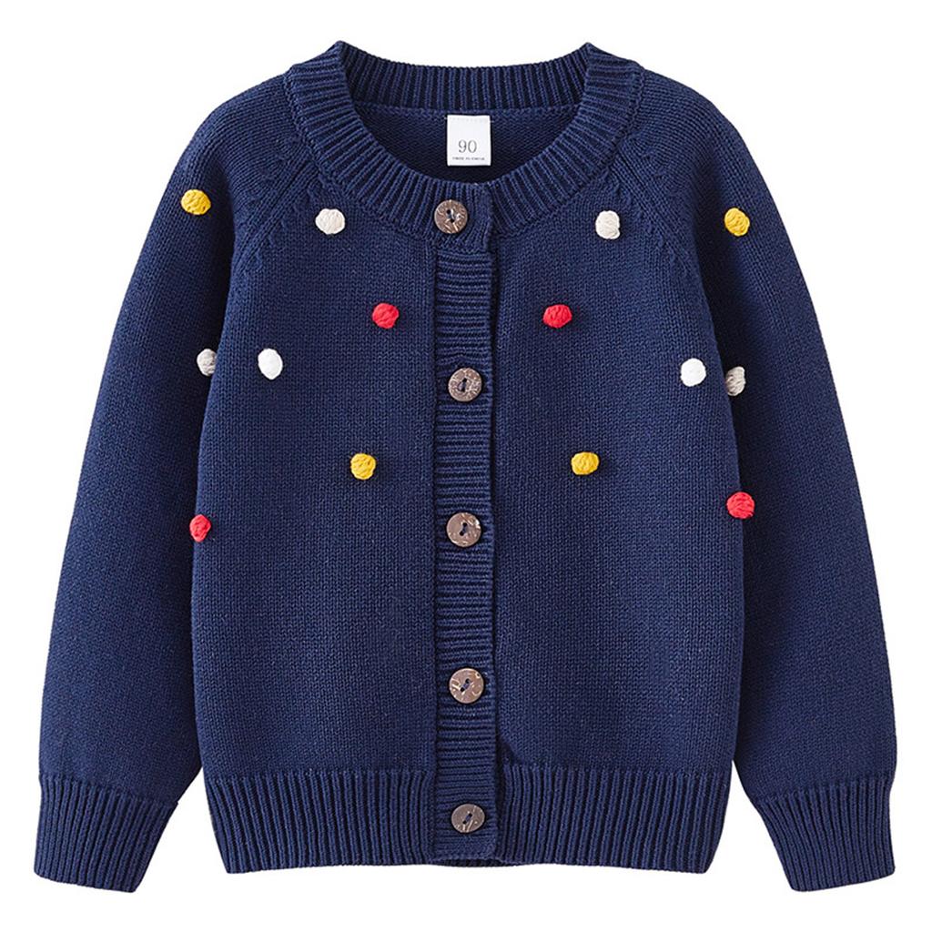 Children's Fashion Casual Cardigan Knitted Long Sleeve Top