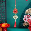 Chinese New Year Decoration Red Hanging Tassel Ornaments Lucky Fu Pendants for Home Office Car Trees Spring Festival