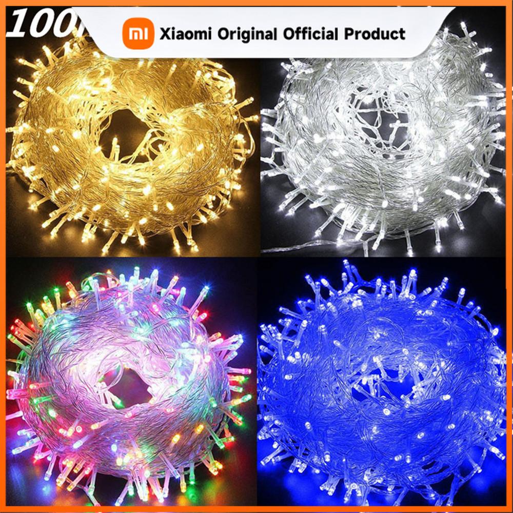 Xiaomi Рождественские огни 5м 10м 20м 30м 50м 100м Светодиодная гирлянда Сказочный свет 8 режимов Рождественские огни для свадьбы Вечеринки Праздничные огни