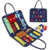 Sensory Play Board Busy Board Montessori Leaning Toys For Toddlers Foldable Sensory Toy Toddler Activity Board-Educational Learn