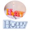 Candle Holder Resin Mold Love Letter Candlestick Silicone Mould Unique New Year Candle Stand Epoxy Casting Mould DIY
