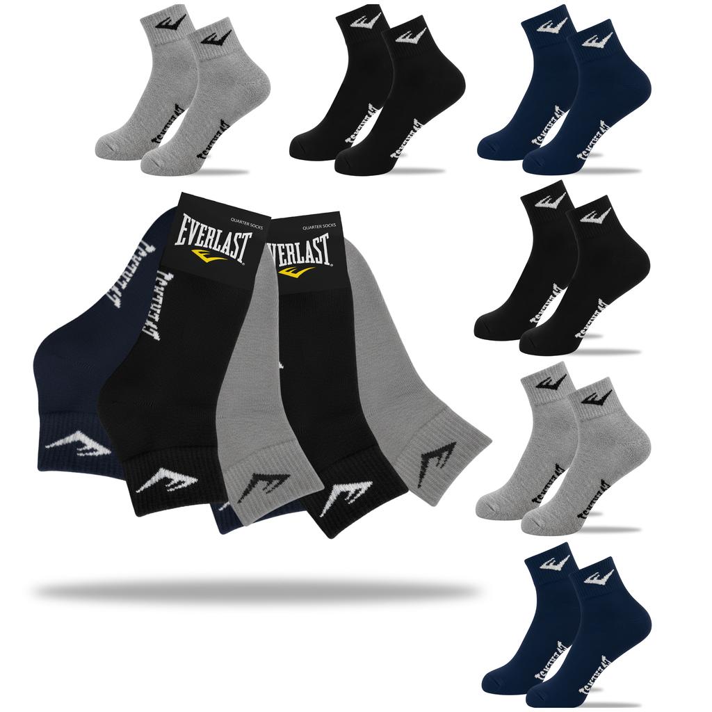 Everlast Skarpety Męskie Zakostki Bawełniane Mix Navy 6 Par