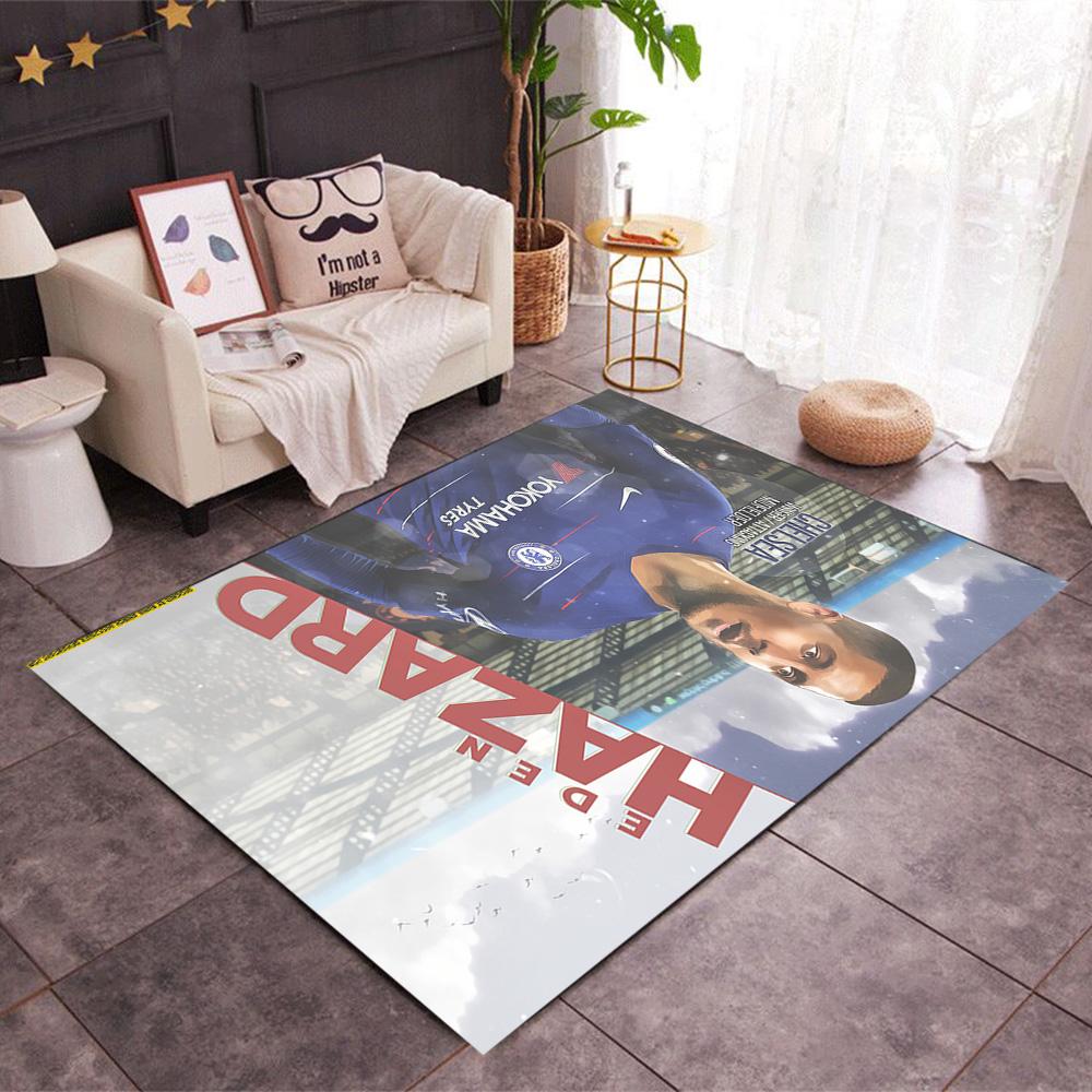 Eden Hazard Chelsea Fc Carpet Design for Playrooms Bedrooms Living Rooms Study room Antislip Carpet Decorate Offices Best for Christmas