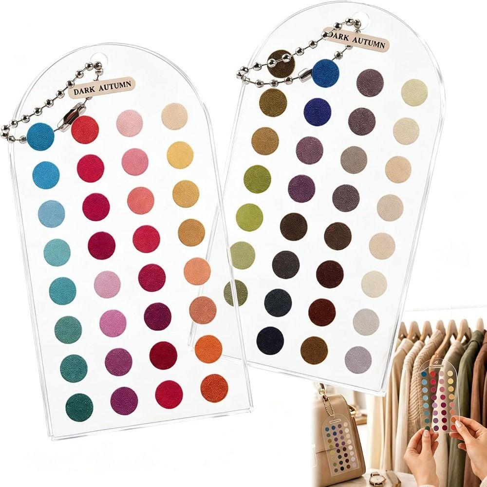 Double-sided Color Palette Cards Color Analysis Summer Color Cards Personal Color Analysis