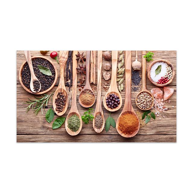 Nordic Modern Spoon Grains Spices Posters and Prints Kitchen Wall Art Canvas Painting Picture for Living Room Cuadros