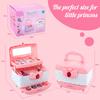 Girls Makeup Kit Kids Make Up Set Real Cosmetics Play Set with Travel Cosmetic Case Washable Party