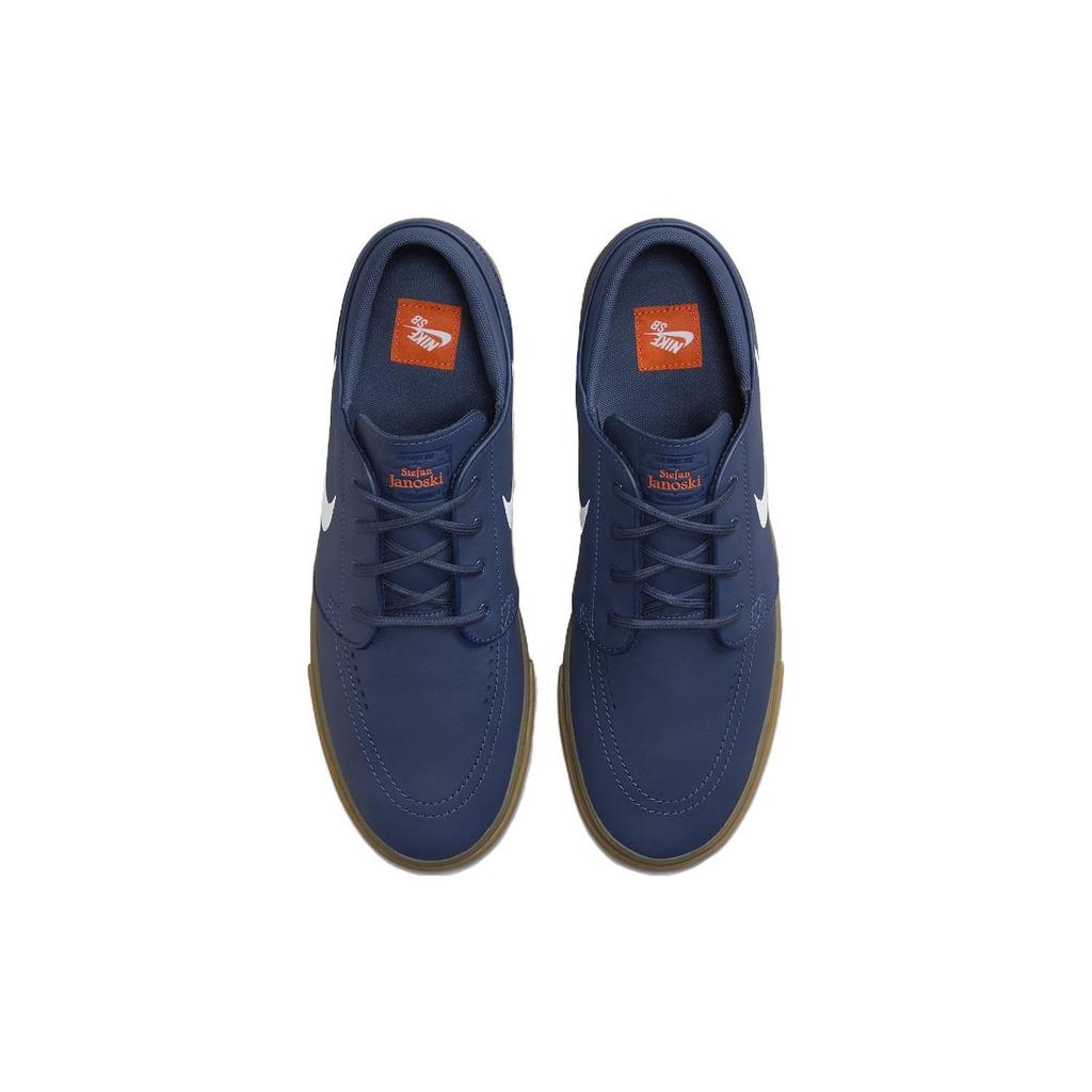 Nike Кроссовки унисекс Zoom Stefan Janoski+ SB Navy Gum Синий Белый Жвачка-Светло-коричневый FJ1675-400