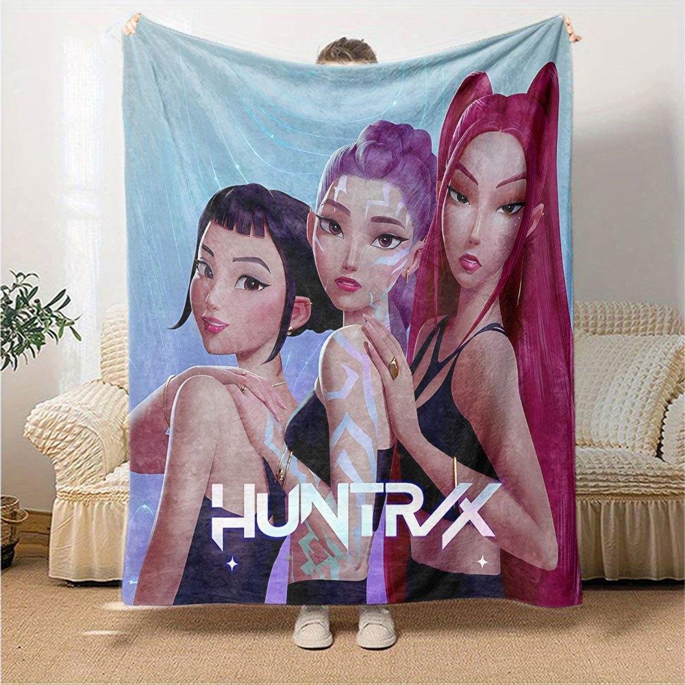 1pc hunter x (16) Blanket Soft Warm Throw for Home, Office, Travel All Season Cozy Bedding Gift, Office Cozy AccessoryB1