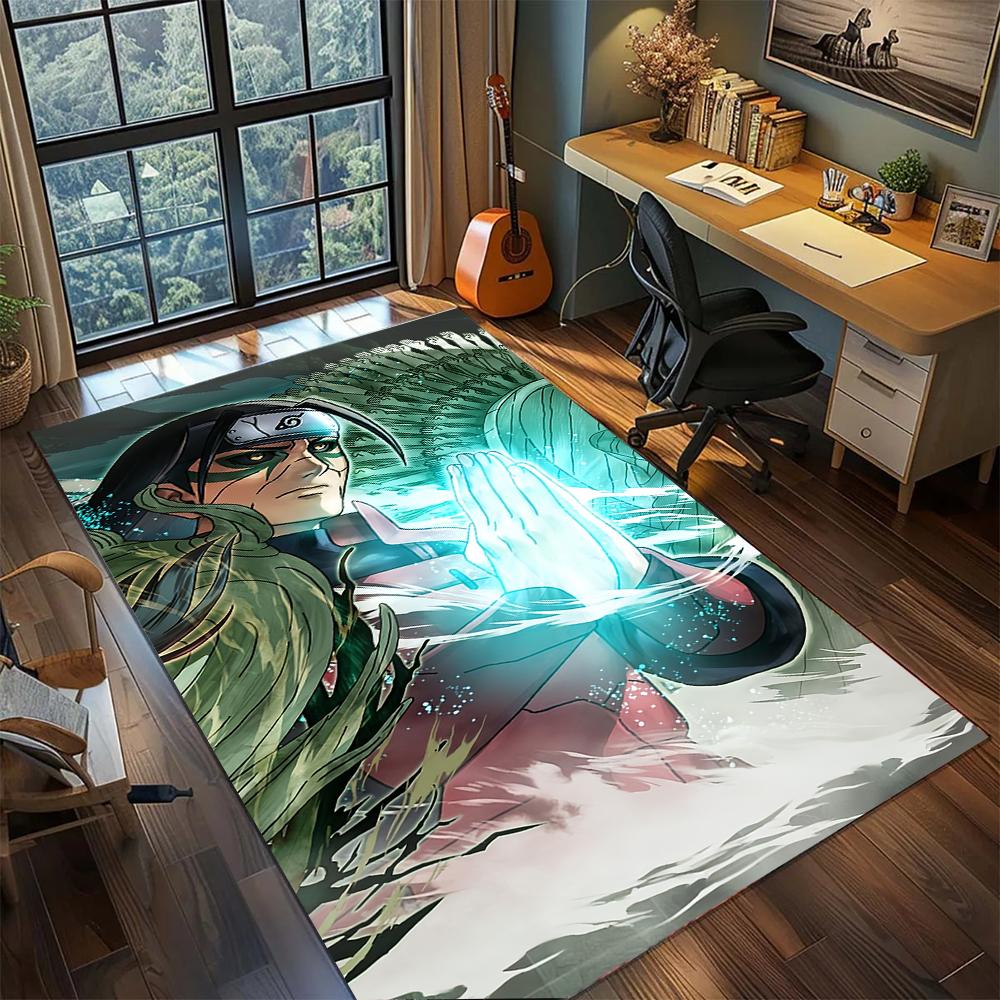 Naruto Hashirama Senju First Hokage Wood Rug Carpet Large Area Rug Non Slip Washable Floor Mat Gamer Room Bedroom Home Decor