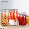 1 шт. Банка для хранения из боросиликатного стекла с герметичной крышкой - Без БФА, можно мыть в посудомоечной машине, идеально подходит для кофейных зерен, фруктов, орехов