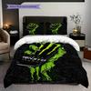 Monster Energy Power Sip Three-piece set(1 * duvet cover + 2 * pillowcase, without core) Duvet cover and pillowcase Christmas birthday gift