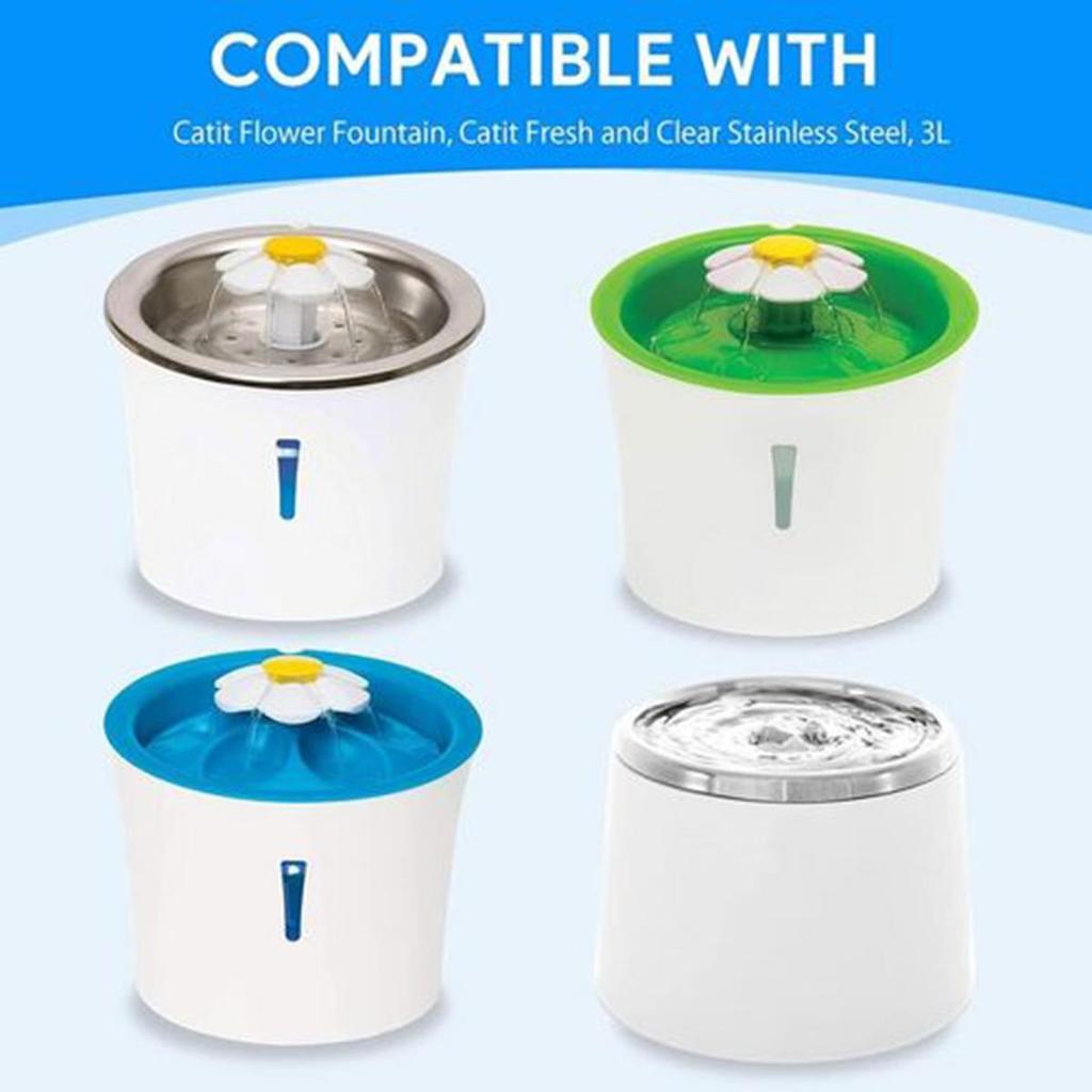 Фонтан для воды для кошек из нержавеющей стали, Питьевой фонтанчик для кошек для помещений, Автоматический дозатор воды 2,4 л/81 унция
