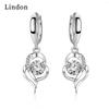 Lindon Copper Alloy Zircon Earrings Drop Earrings For Women Wedding Party Gifts
