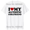 I Heart Love My Autistic Boyfriend Girlfriend T Shirt Funny Birthday Gift Tee Tops 100% Cotton Unisex Custom T-shirts EU Size Unisex