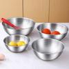 3Pcs/Set Stainless Steel Salad Bowls Egg Flour Mixing Basin Fruit Noodle Container For Kitchen Tableware Baking Tool