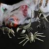Хэллоуин Животное Скелет Пластиковая Модель Кости Реалистичный Скелет Ворона Паук Крыса Скорпион Фигурка для Домов с привидениями Сцены Кладбища Вечеринки Декор