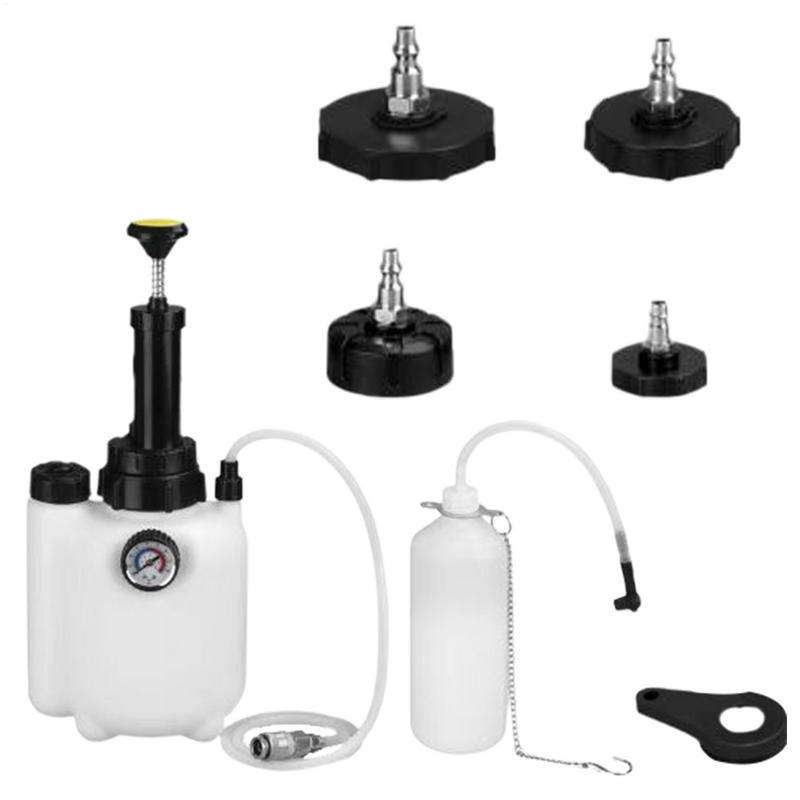 3L Car Manual Brake Fluid Bleeder Kit Vacuum Brake Pressure Fluid Pump Professional Brake Flush Machine Pneumatic Brake Bleeder