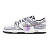 Nike Dunk Willow God Smile Domain 1 Heart Box Abrasion Resistant Low top Skateboard Shoes Unisex Purple White HF5441-100(Team773-1-)