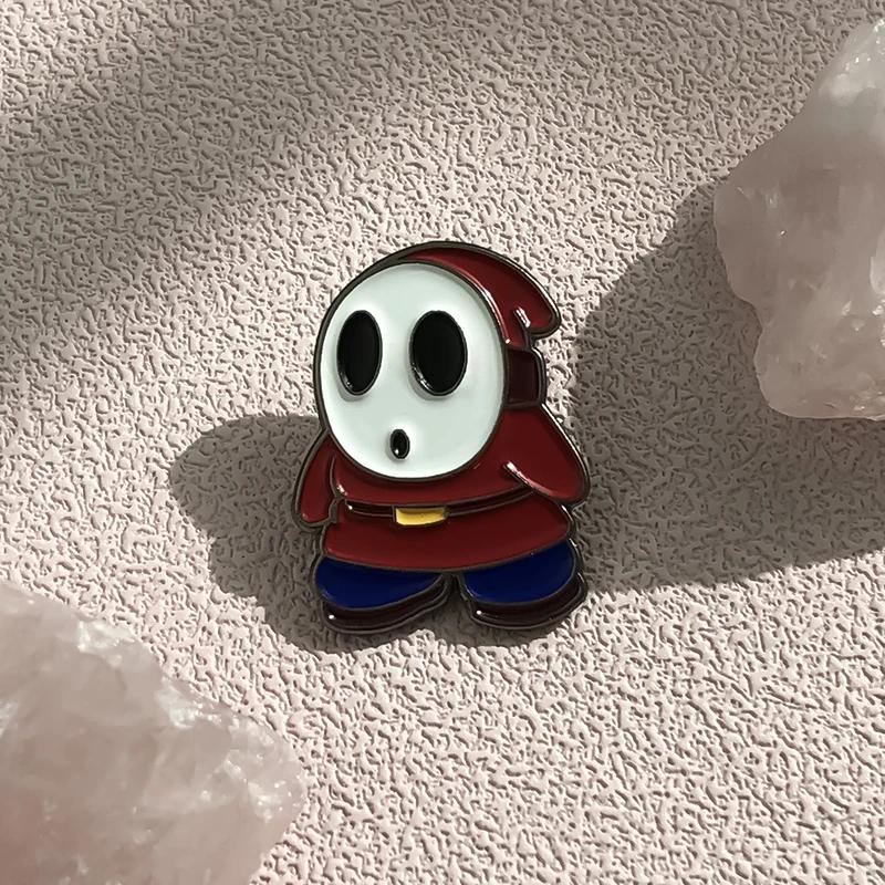 Новая Модная Брошь Застенчивый Призрак Значок Мультяшный Игровой Персонаж Булавка Аксессуары для Фанатов Подарок Горячая Распродажа Оптом
