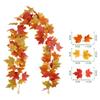 Artificial Fall Maple Leaf Garland Fake Plants Hanging Vines For Home Fireplace Party Garden Halloween Wedding Decor